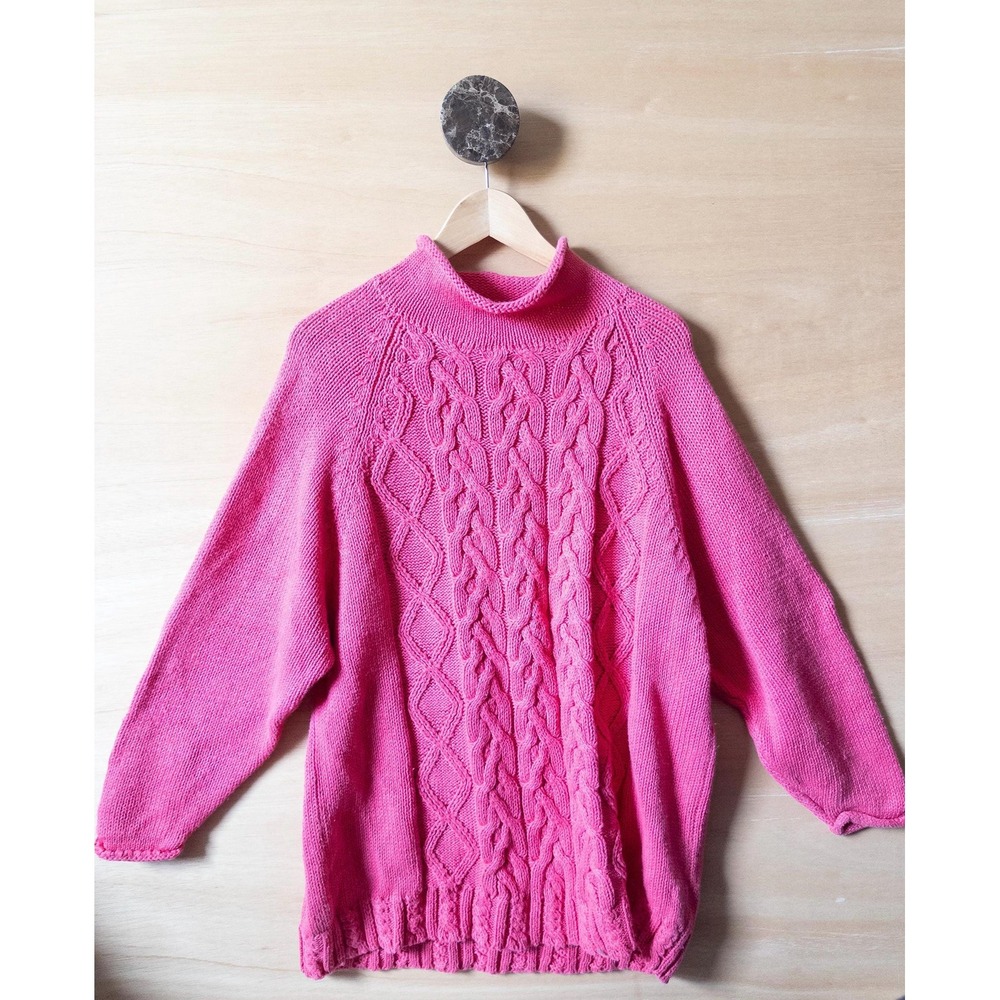 the Limited Pink oversized long 90s sweater